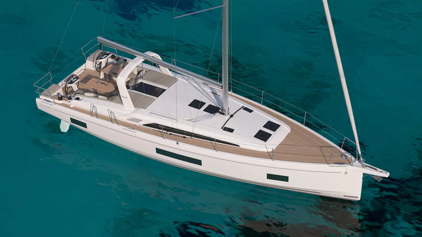 Oceanis 47 Aerial View